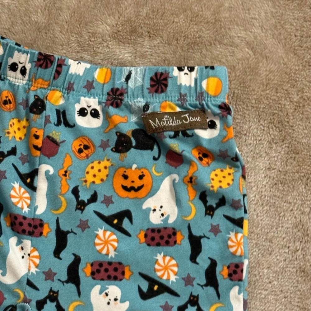 Matilda Jane Kids Moments With You Fright Night Halloween Pajama Set Teal Size 4